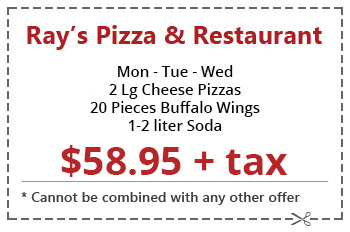 Monday to Wednesday combo for $58.95 plus tax